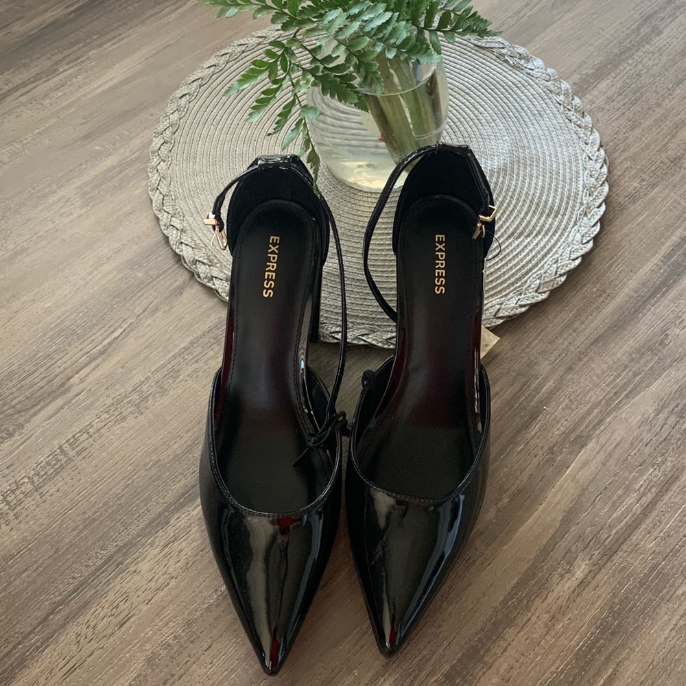 Express Black Heels